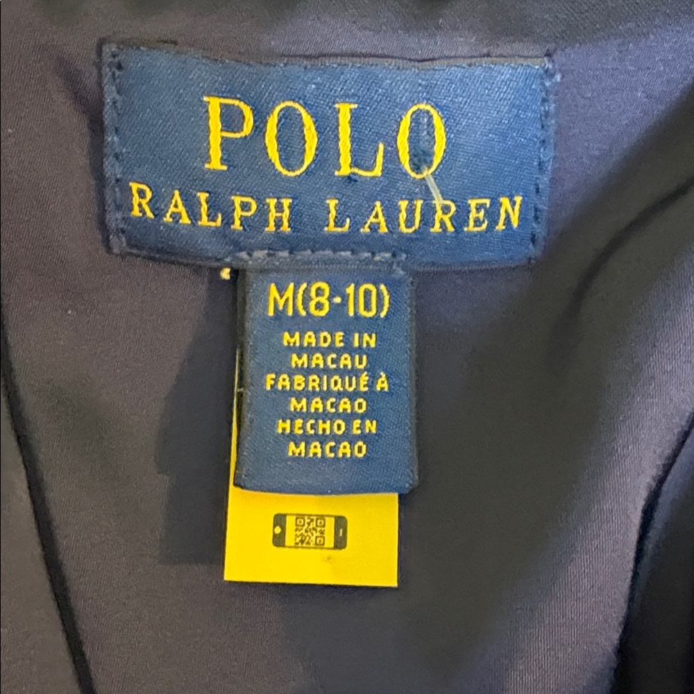 Polo by Ralph Lauren Kids Blazer in Deep Blue with White Accents - Picture 4 of 12